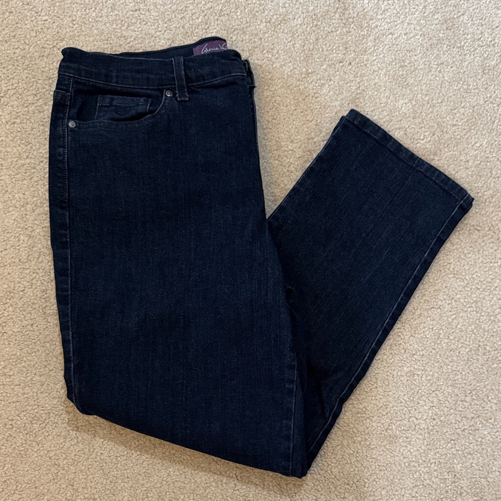 Gloria Vanderbilt Women's Midnight Blue Straight Leg Jeans